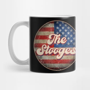 American Flag Personalized Stooges Proud Name Birthday Mug